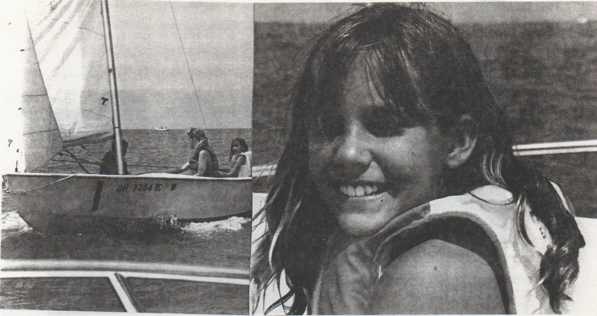 Margaret Seelie as a kid sailing