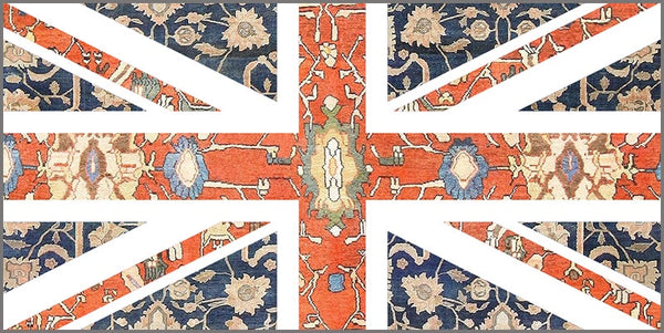 the britain flag on a carpet