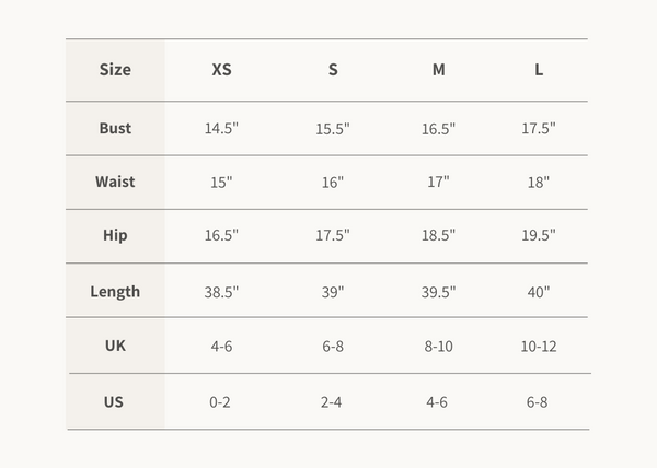 Silk V-Neck Midi Slip Dress Size Guide