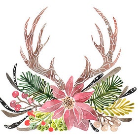 Antlers and Evergreens