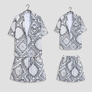 Printing Men'S Shirt Suit Summer Fashion . - Chelle Electronics