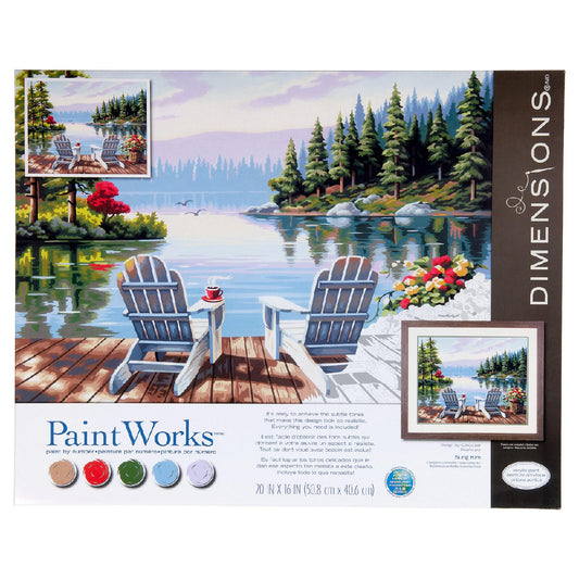 TROPICAL VIEW, Paint by Number Kit, DIMENSIONS PAINTWORKS (73-91744) – Leo  Hobby