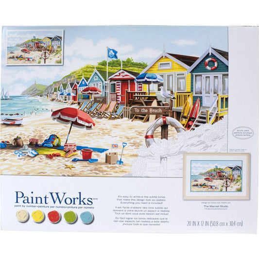 Dimensions PaintWorks Paint by Numbers Kit 20x16 Lakeside Morning 73-91729