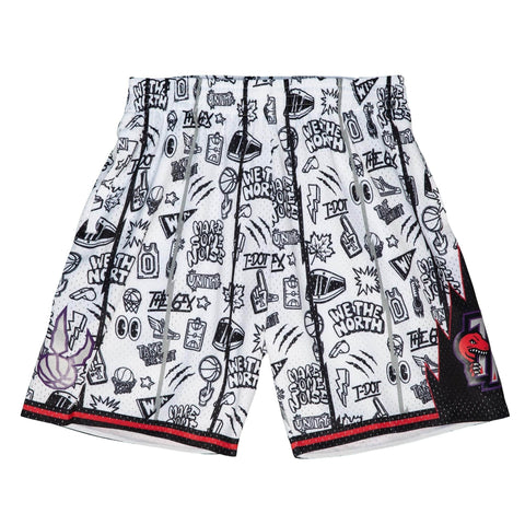 Toronto Raptors Mitchell & Ness 1998/99 Hardwood Classics Fadeaway Reload  3.0 Swingman Shorts - Red/Purple