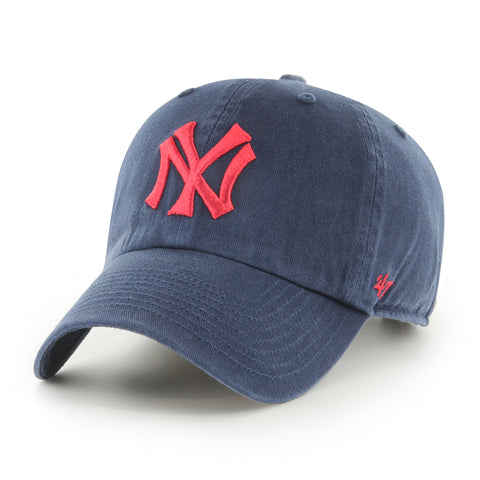 New York Yankees 47 Brand Red Ballpark Clean Up Adjustable Hat