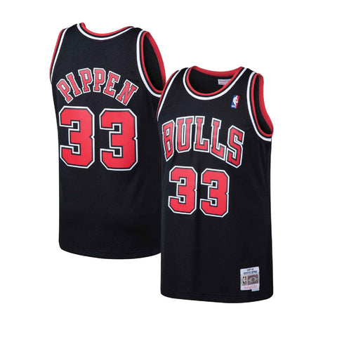 Shop Mitchell & Ness Chicago Bulls Dennis Rodman Swingman Jersey  SMJYGS18154CBU-SCAR red