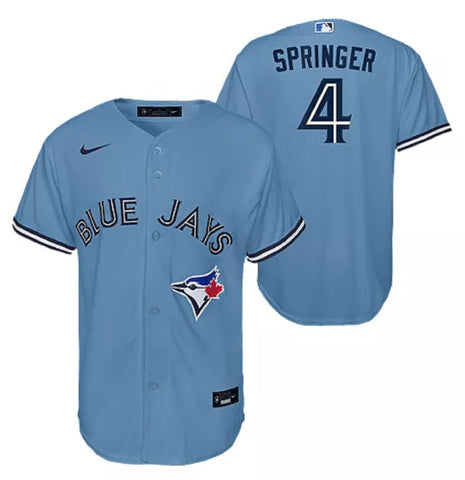 Men's Toronto Blue Jays George Springer Home Powder Blue Alternate Player  Jersey (Small), Jerseys -  Canada