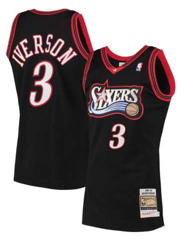 Hardwood Classics Mitchell & Ness 99-00 Sixers Allen Iverson Blue Bask –  Deadstock