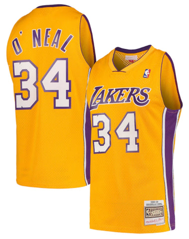 Los Angeles Lakers Youth Jersey Mitchell & Ness #34 Shaquille O