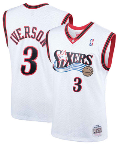 Hardwood Classics Mitchell & Ness 99-00 Sixers Allen Iverson Blue Bask –  Deadstock