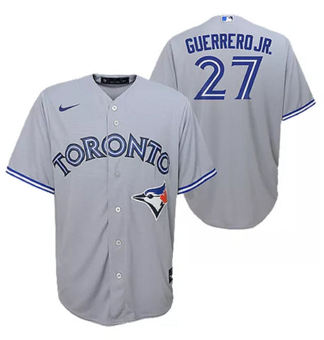 Vladimir Guerrero Jr. Toronto Blue Jays Majestic Official Name & Number T- Shirt - Gray