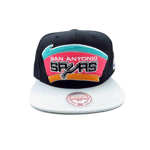 Men's San Antonio Spurs Mitchell & Ness Gray/Black Two-Tone Wool