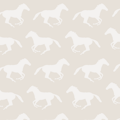 White horse wall decals fabric non toxic