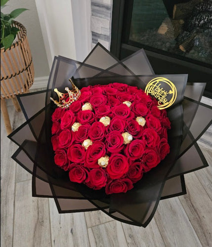 RAMO BUCHON (100 Roses) – REBEL ROSES Flowershop