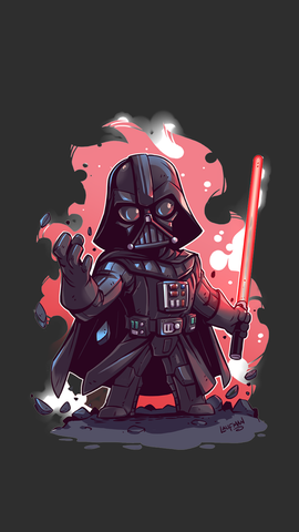 caricatura darth vader