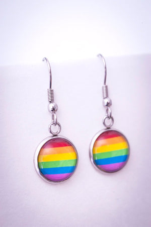 Pride Rainbow Sports Macramé Earrings