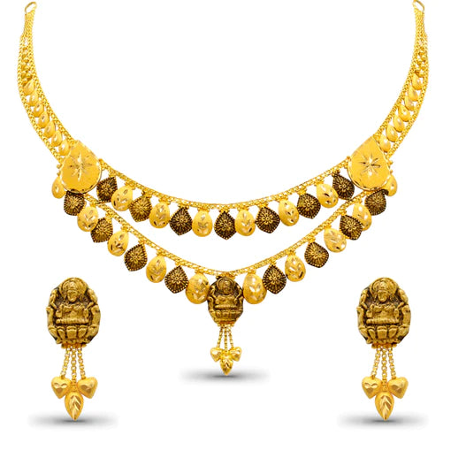 Navi Trendy Gold Necklace Set