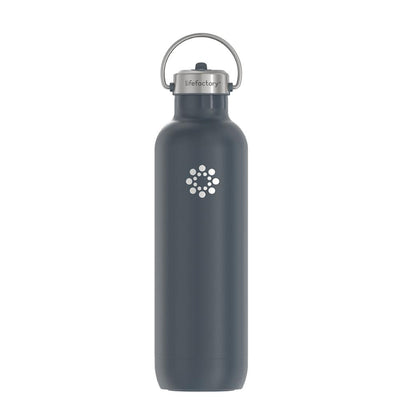 GrandTies 32oz Sports Stainless Steel Water Bottle - Classic Silver