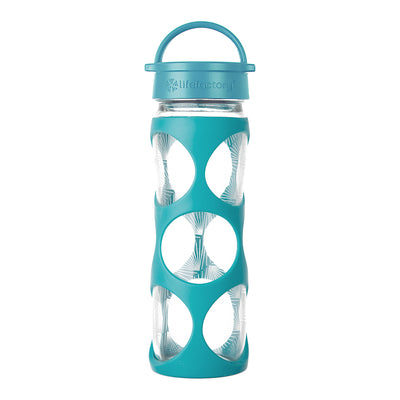 Lifefactory 16oz Glass Water Bottle with Active Flip Cap - Ultramarine Ombre
