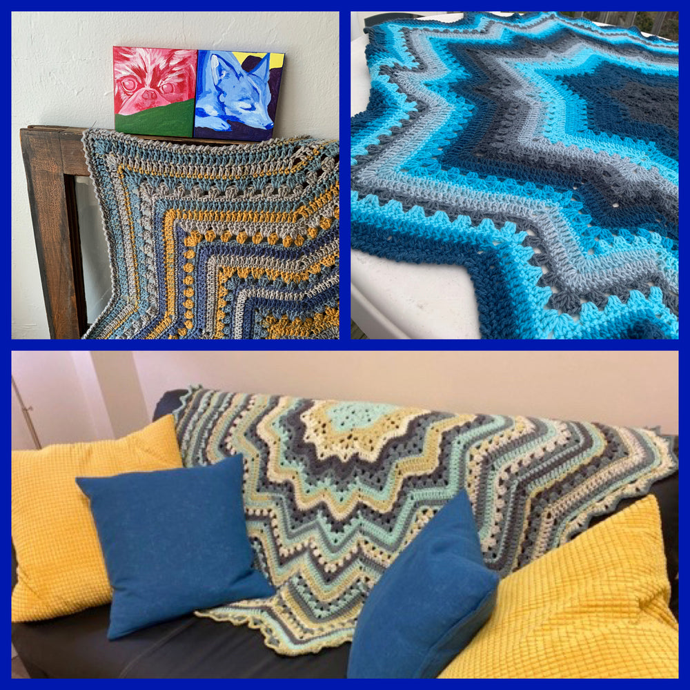 Assorted Afghan Books - 6-Day Star Blankets Crochet Pattern