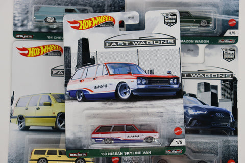 69 Nissan Skyline Van Hot Wheels Car Culture Fast Wagons Premium Real Riders