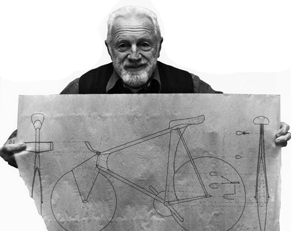 Professor Dal Monte, designer of Moser's disruptive bike, from Bicycle Quarterly, vol 10, no 2