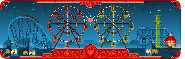Google honors George Washington Gale Ferris with a doodle in 2013.