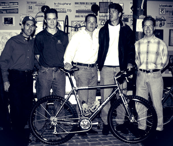 Doug Shapiro (Motorola Pro), John Ryan (Wheelsmith), Lance, Frankie, Shane (Wheelsmith).