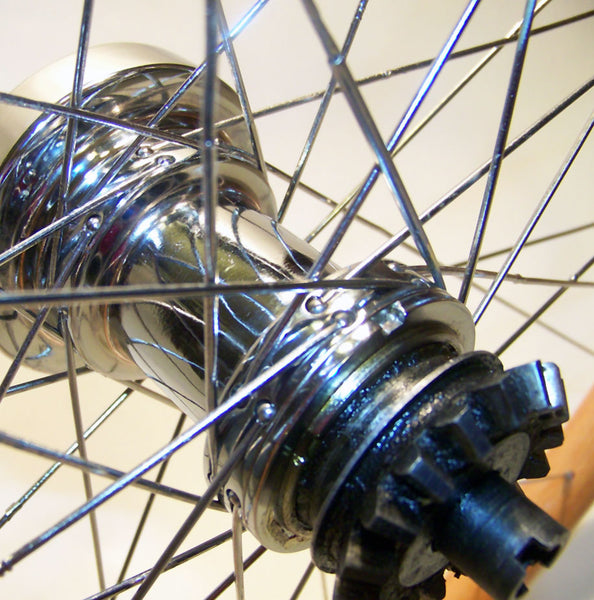 Hub and spokes melt together.