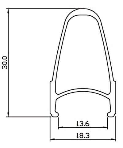 Basic early aero rim.