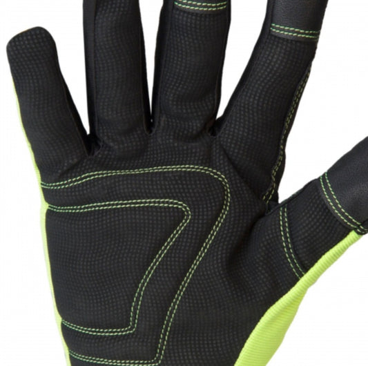 JORESTECH High Visibility Safety Touch Screen Technology Multipurpose Fleece Lined Winter Work Gloves