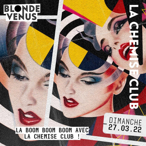 Visuel de l'évènement La boom boom boom à Blonde Venus Bordeaux iboat La Chemise Club, illustration de Pater Sato artiste japonais années 80