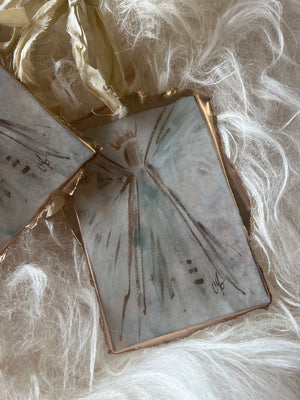 Neutral Angel Ornament - The Painted Petal