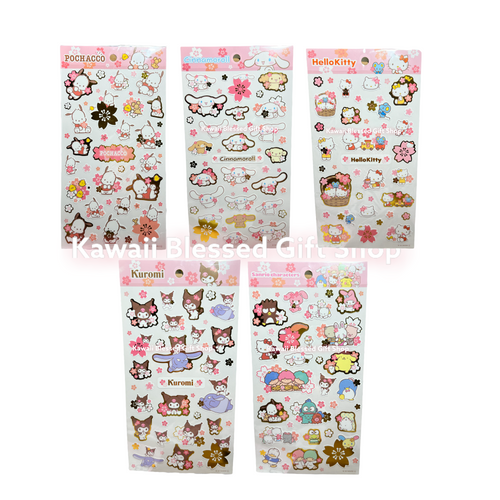 Kuromi Sticker Sheet Hello Kitty stickers