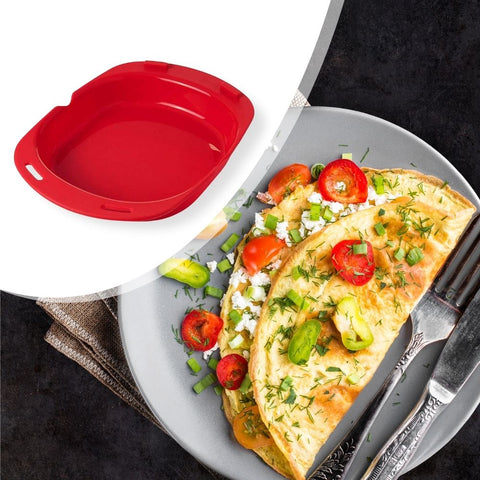 dailooas Four à micro-ondes Silicone Omelette Moule Cuisine Cuisson Egg  Roll Maker Cuisinière 