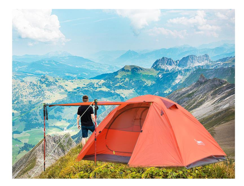 dome tent orange