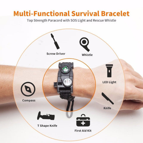Multifunctional Paracord Multi-tool Bracelet – The Great Outdoors Trading  Post