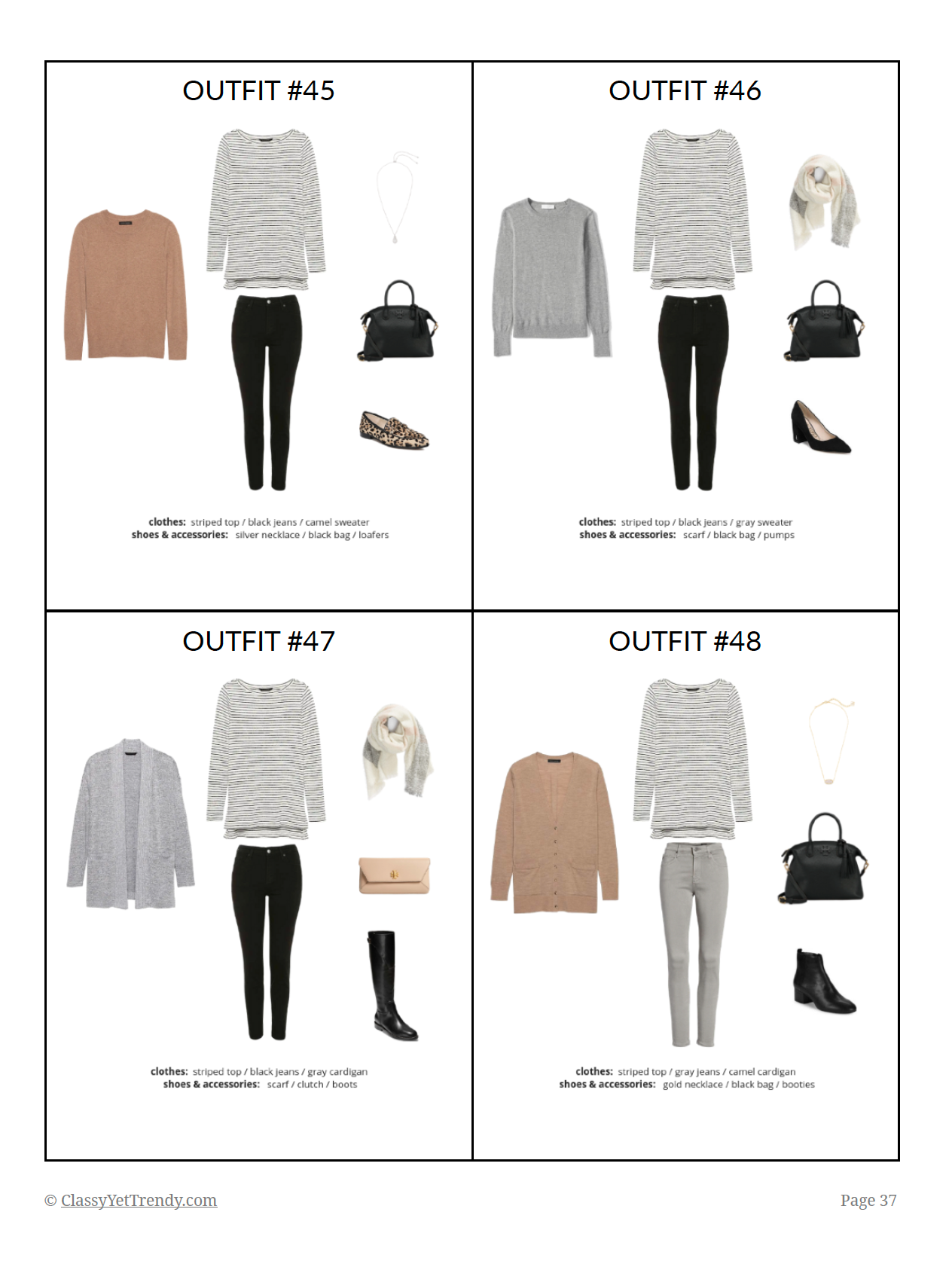 The French Minimalist Capsule Wardrobe - Winter 2018-2019 Collection ...