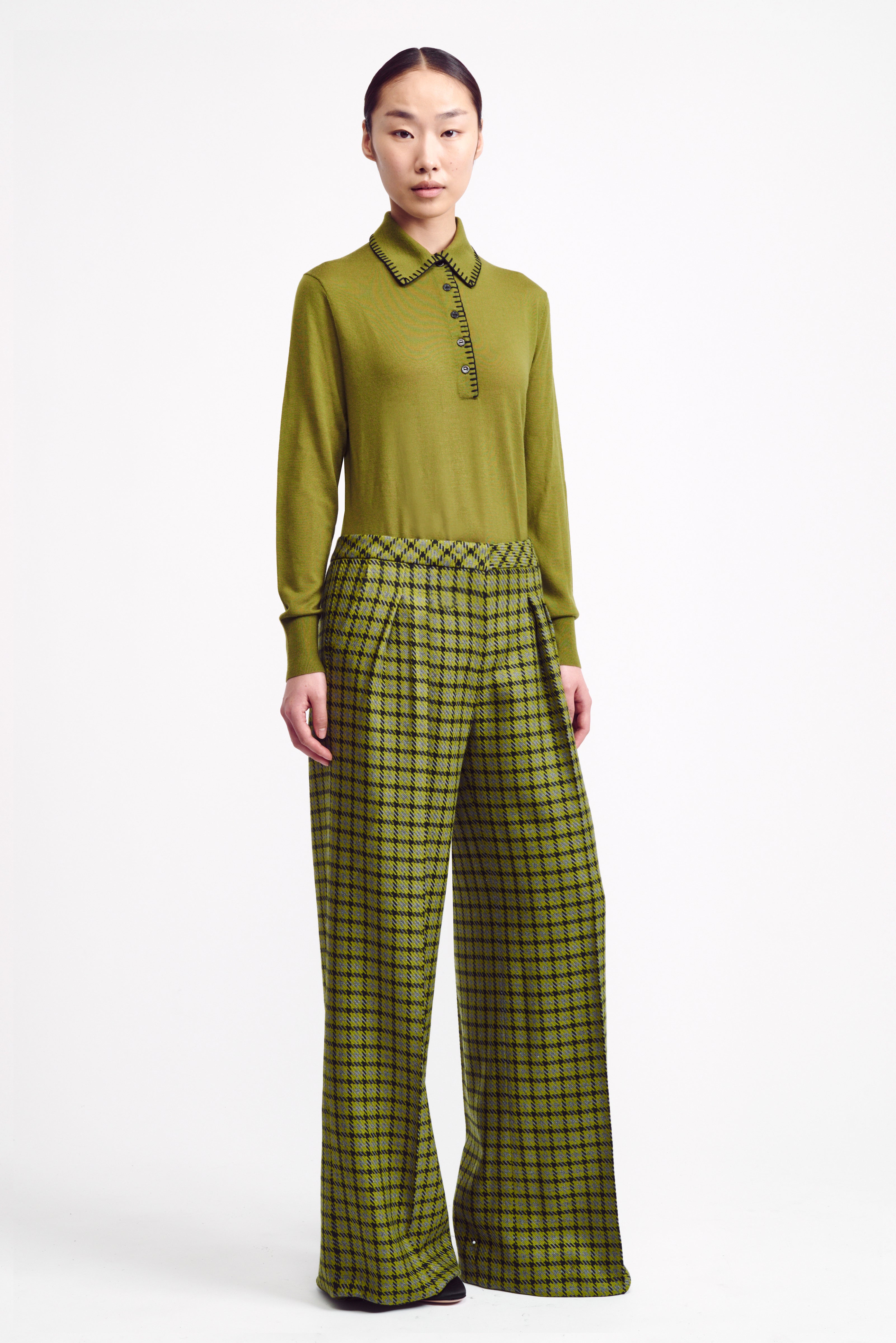 Freddie Green Shetland Houndstooth Trousers