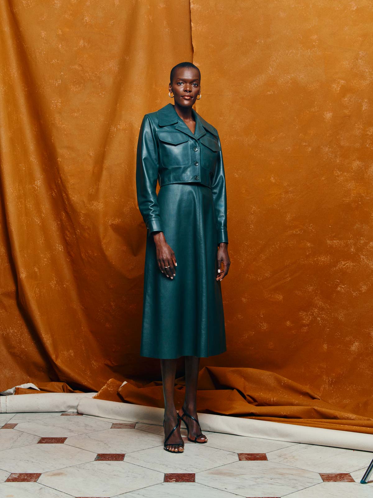 Sheila Atim attends Emilia Wickstead Spring Summer 2024 runway show at London Fashion Week