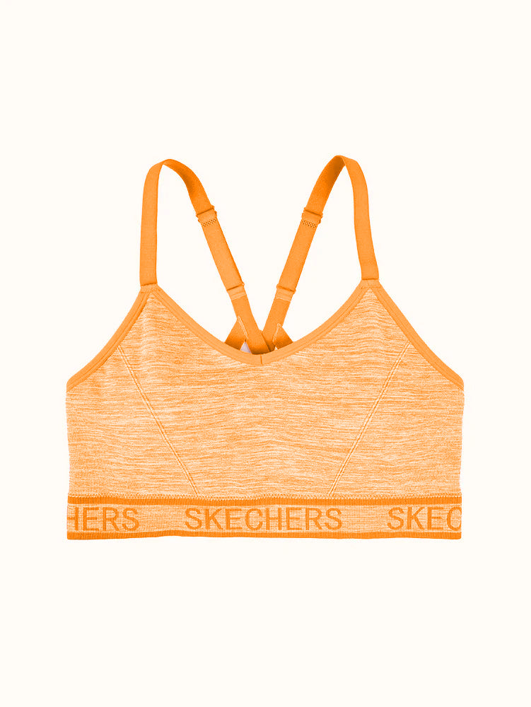 Seamless Strappy Sports Bra | Burnt Orange