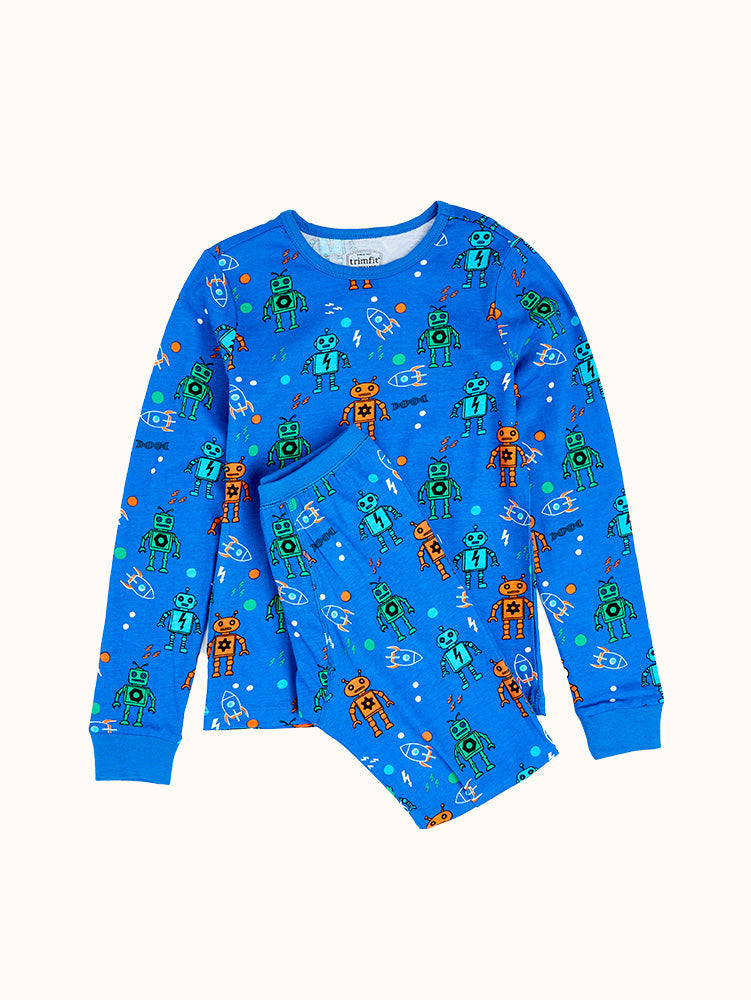 Boys Long Sleeve Birthday Dino Snug Fit Cotton 2-Piece Pajamas - Gymmies