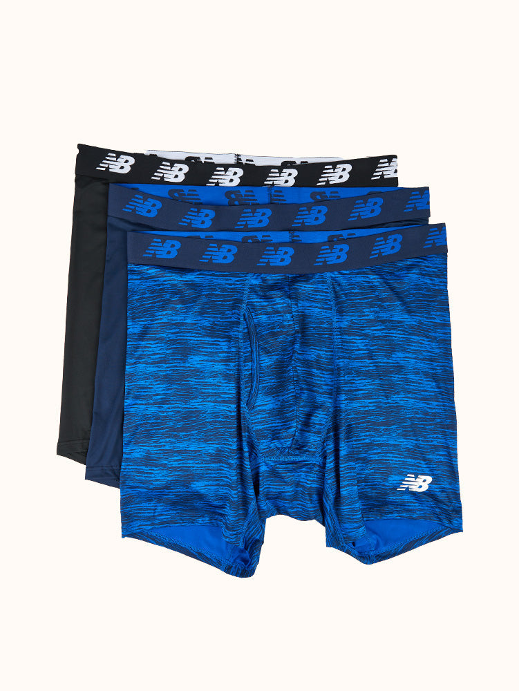 New Balance Men's Ultra Soft Performance 6 Boxer Briefs with No Fly  (3-Pack of Underwear)