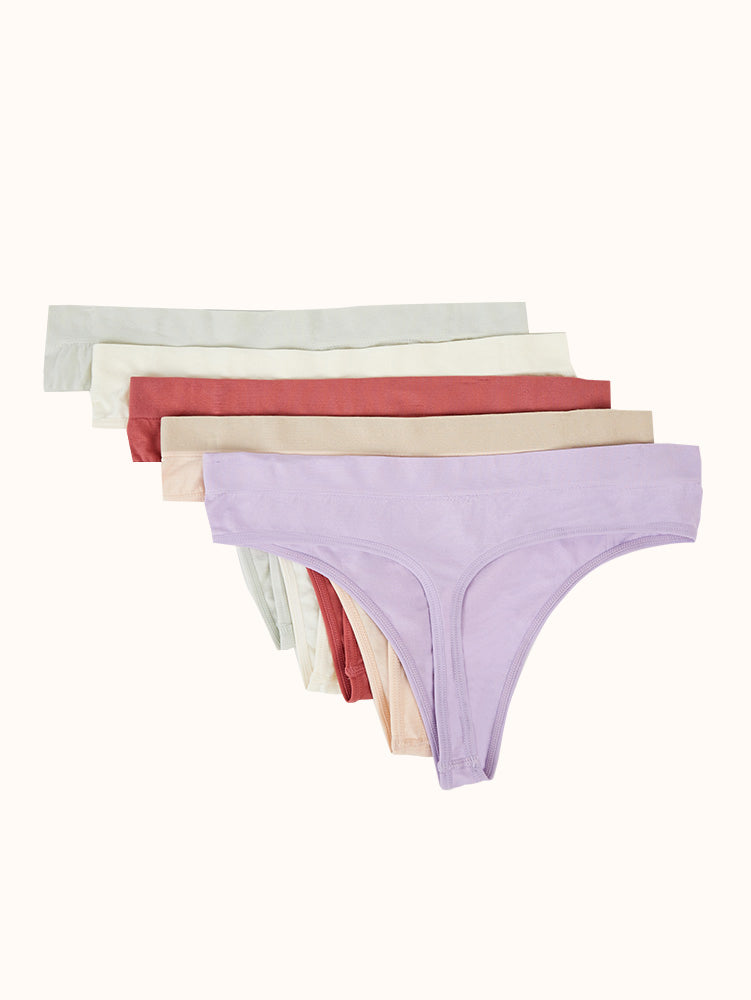 Women's Seamless Hipster Panties (5 Pack) - Assorted