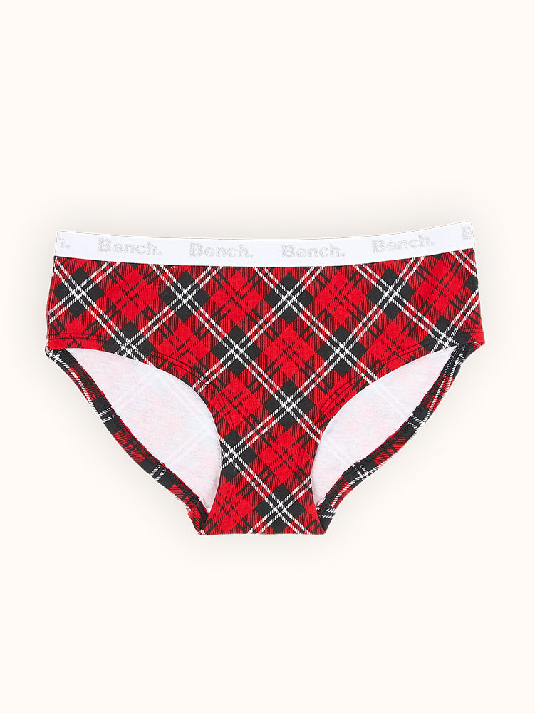 Women's Boy Leg Plaid Underwear (Pack of 3) by CTM