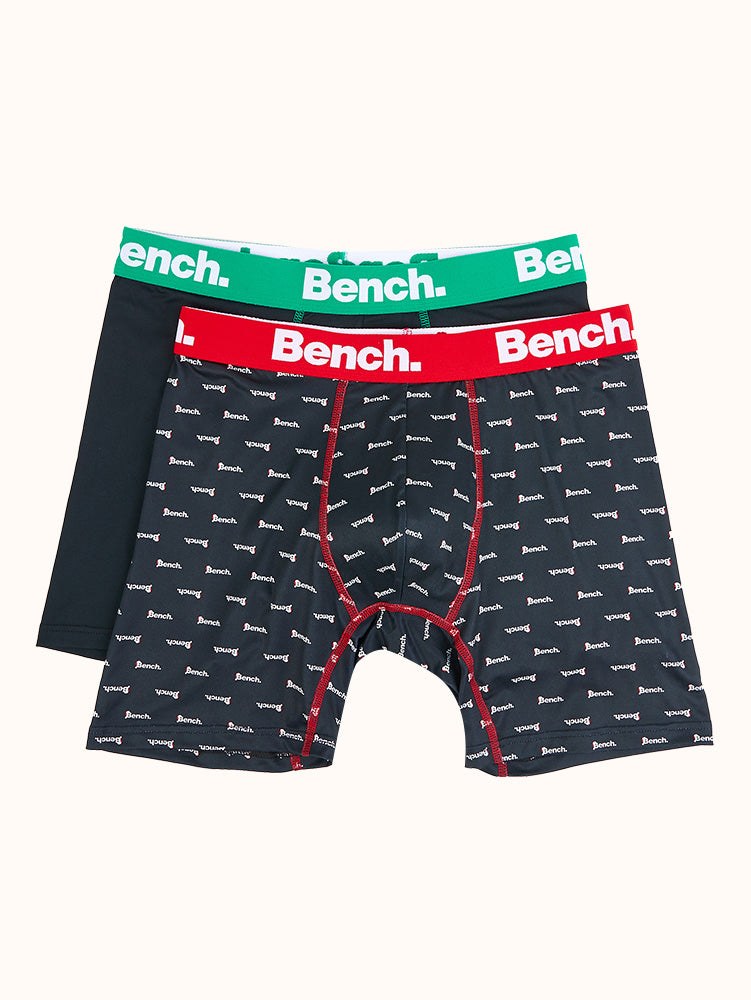 Bench Mens Dolby 3 Pack Elasticated Underwear Boxers Boxer Shorts - Assorted