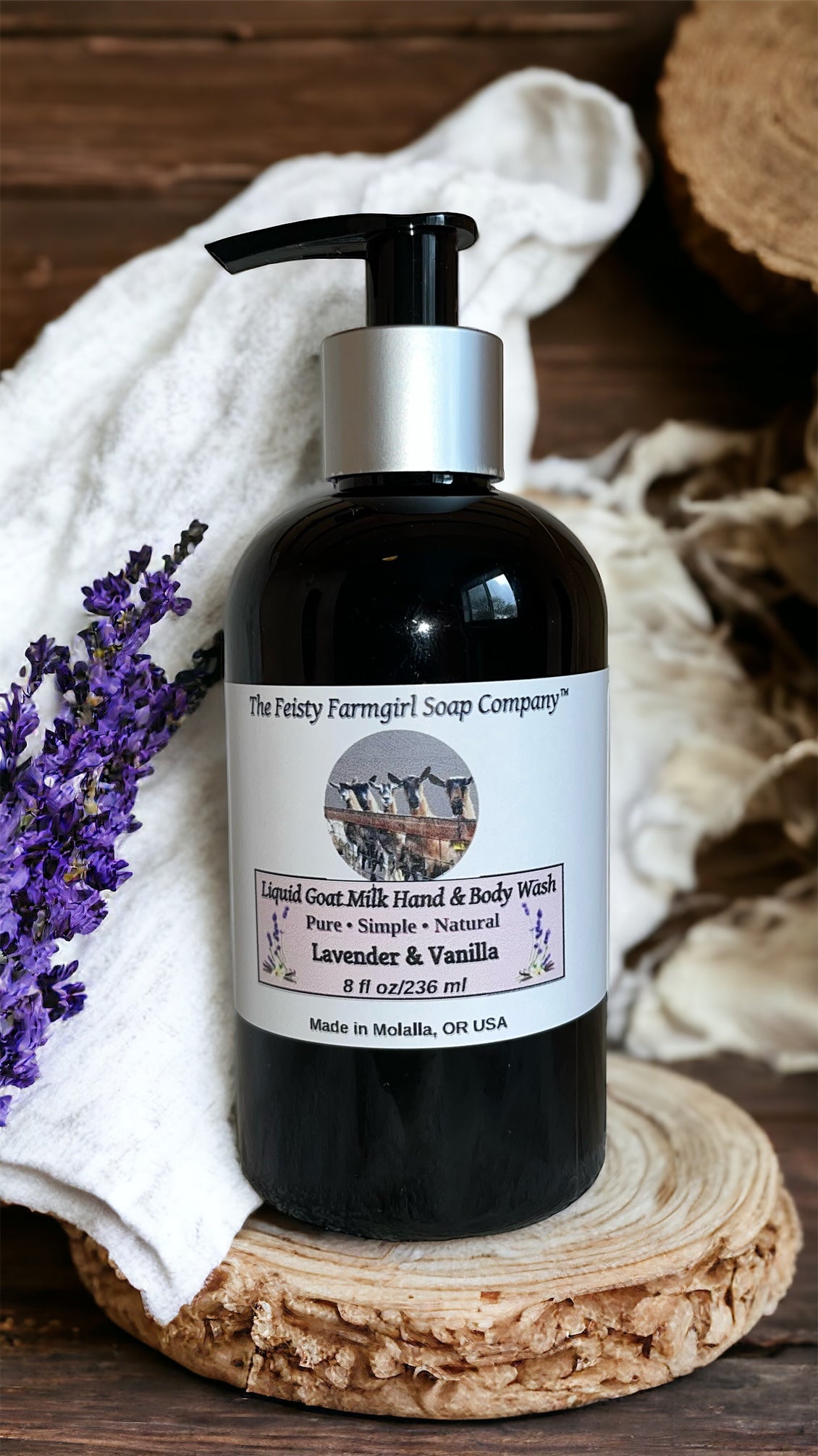 Lavender & Vanilla Liquid Goat Milk Soap