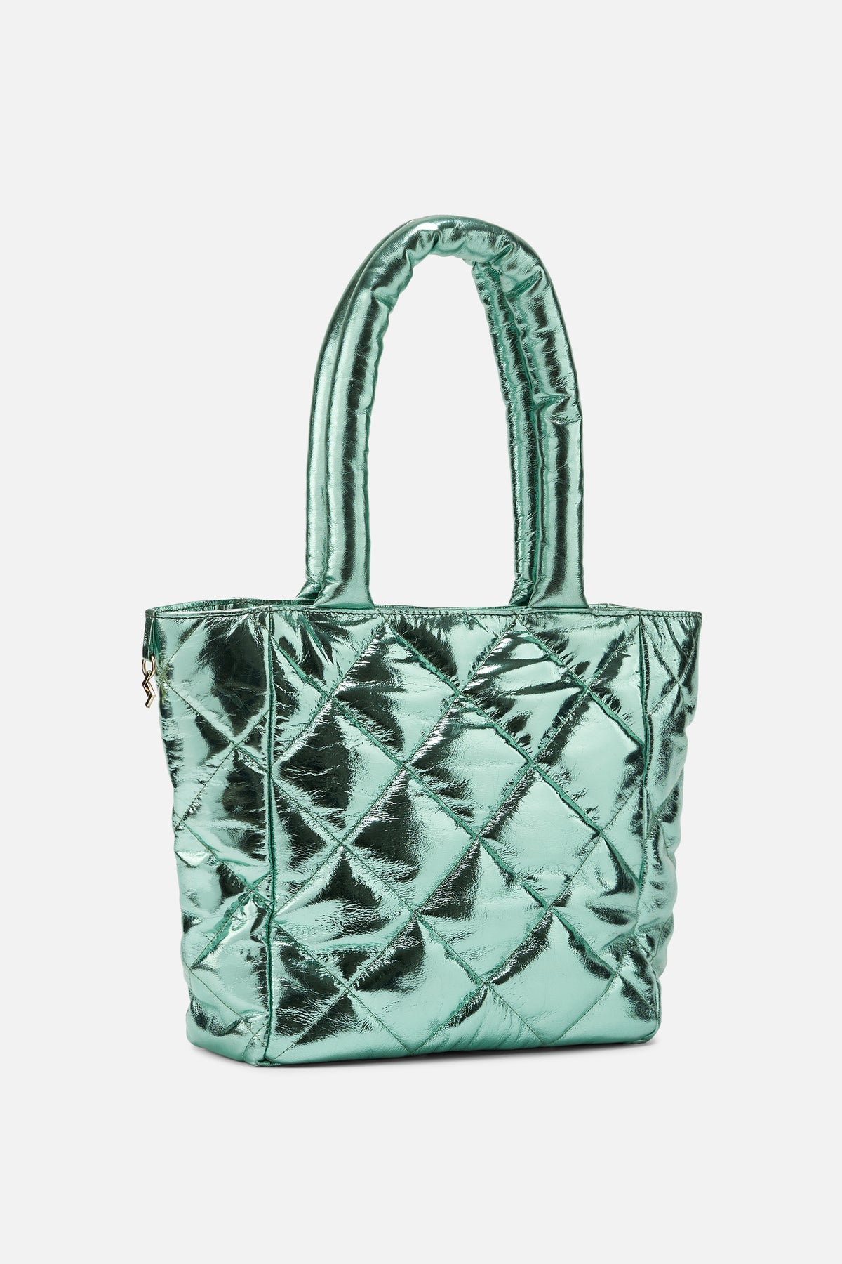 CHANEL Pre-Owned 2006-2008 diamond-quilted metallic tote bag | Smart Closet