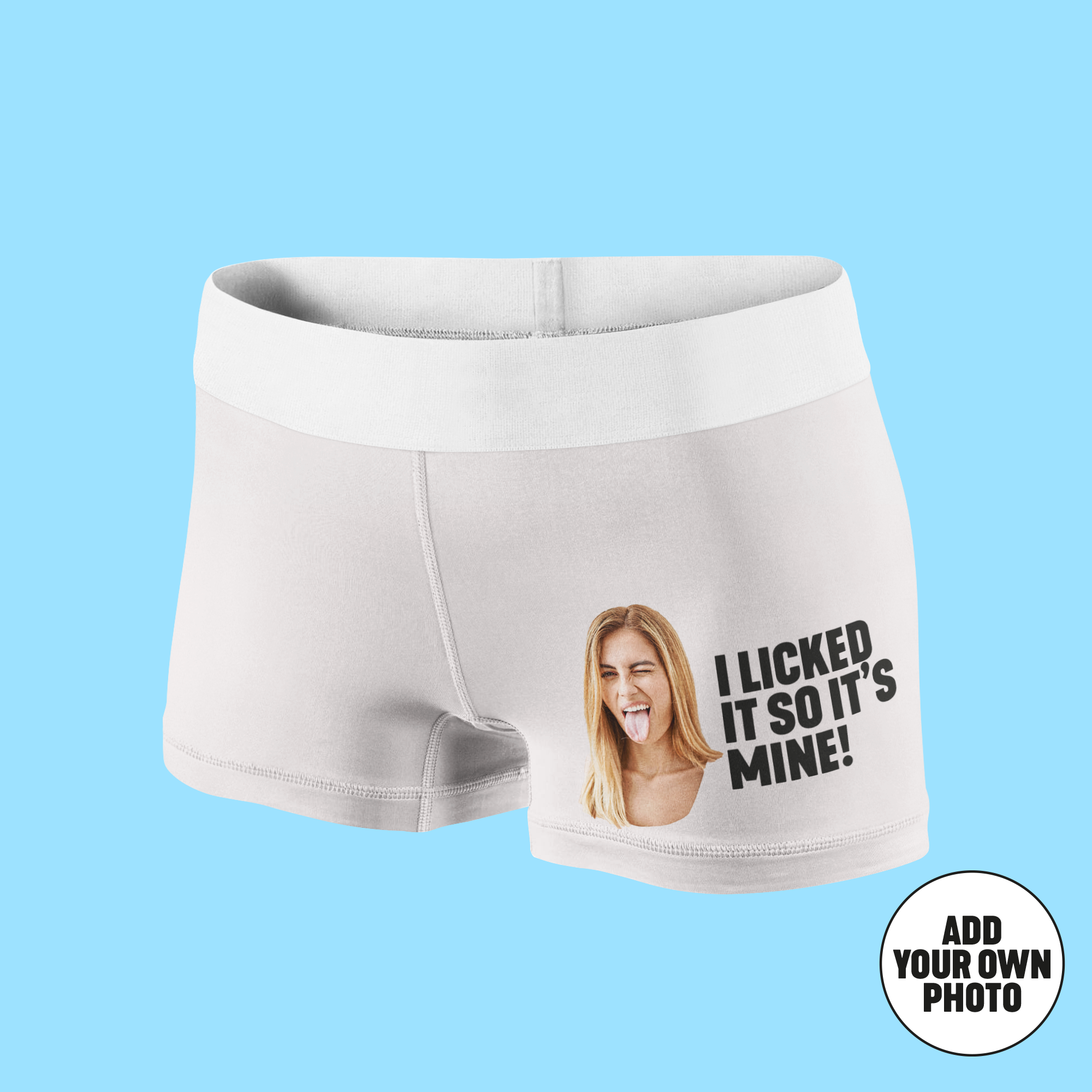 Image of Photo Upload Licked Boxer Shorts
