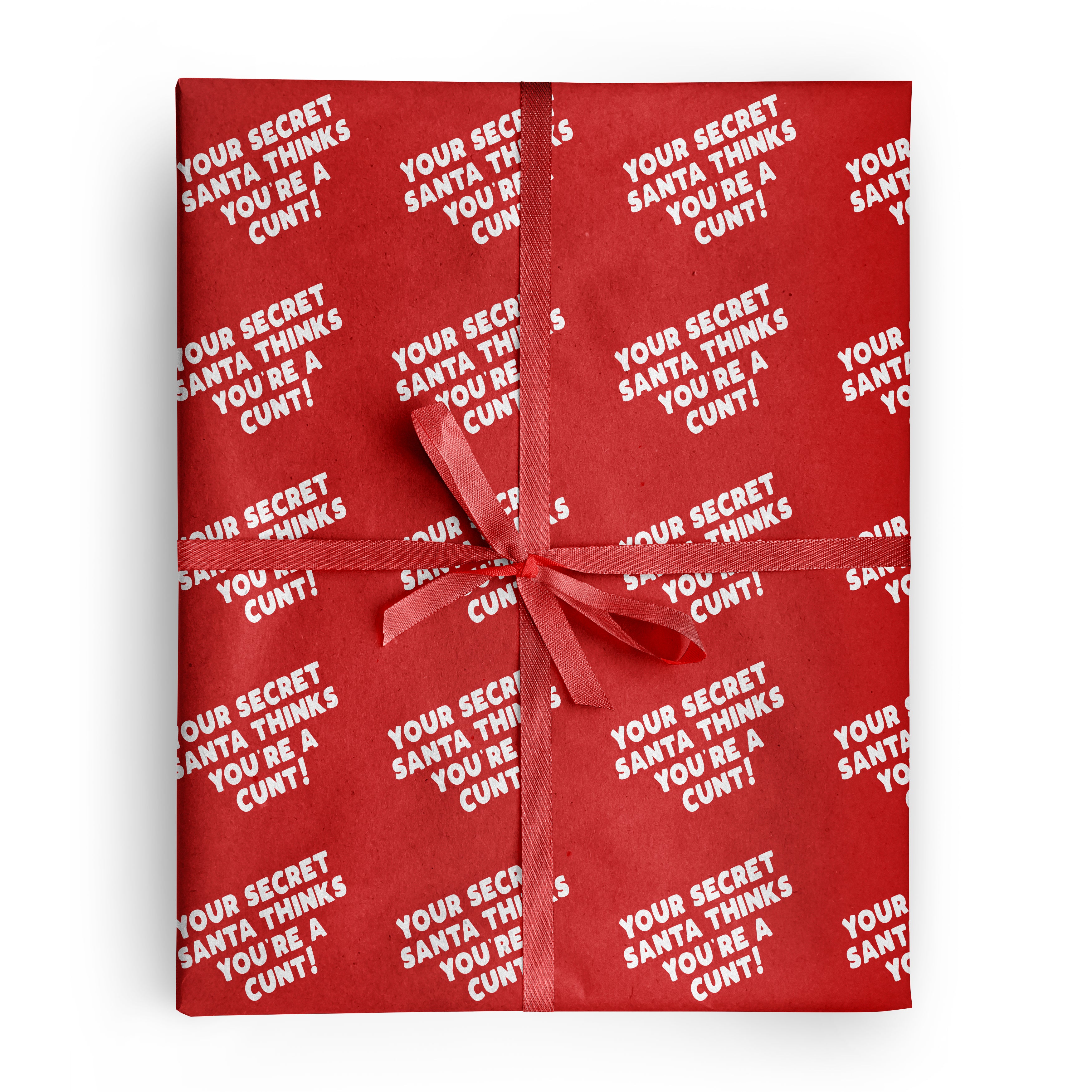 Secret Santa Cunt Wrapping Paper